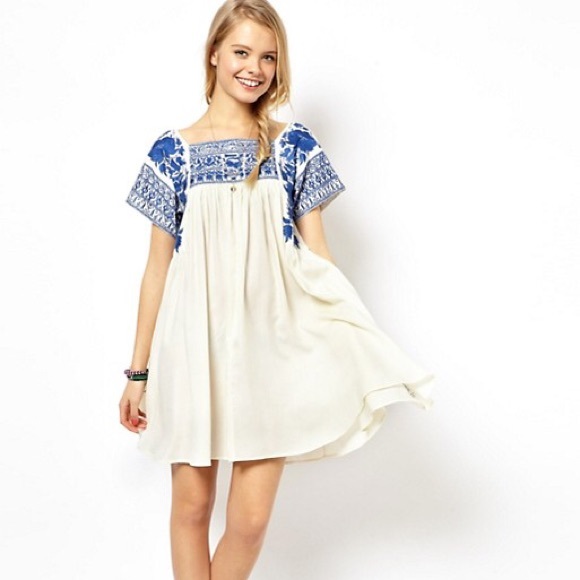 ASOS Tall Dresses & Skirts - ASOS Tall Embroidered Swing Dress